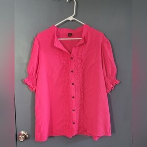 Shein Curve Pink Blouse